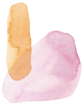 Watercolor Organic Splat Shape